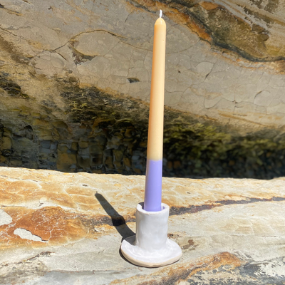 create a flat candle holder