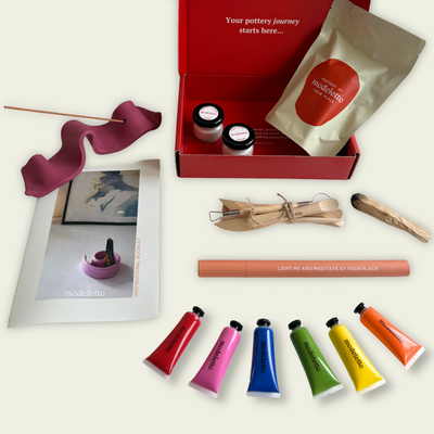 Air-dry pottery kit (meditation edition)