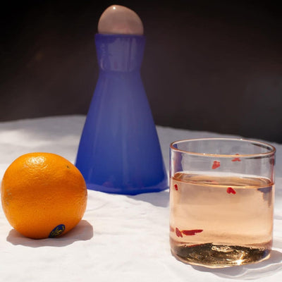 Hearts glass tumbler - Modeletto Store