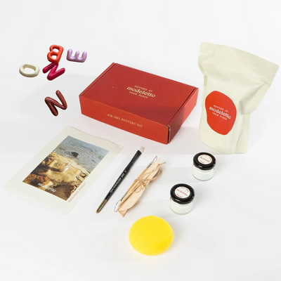 Room letters air-dry pottery kit