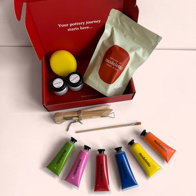 Nursery room letters air-dry pottery kit