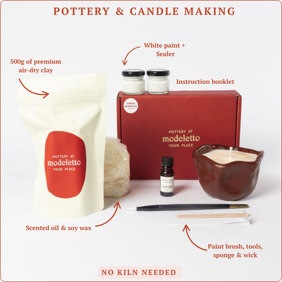 Candle & pottery making kit