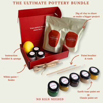 Air-dry pottery kit BUNDLE