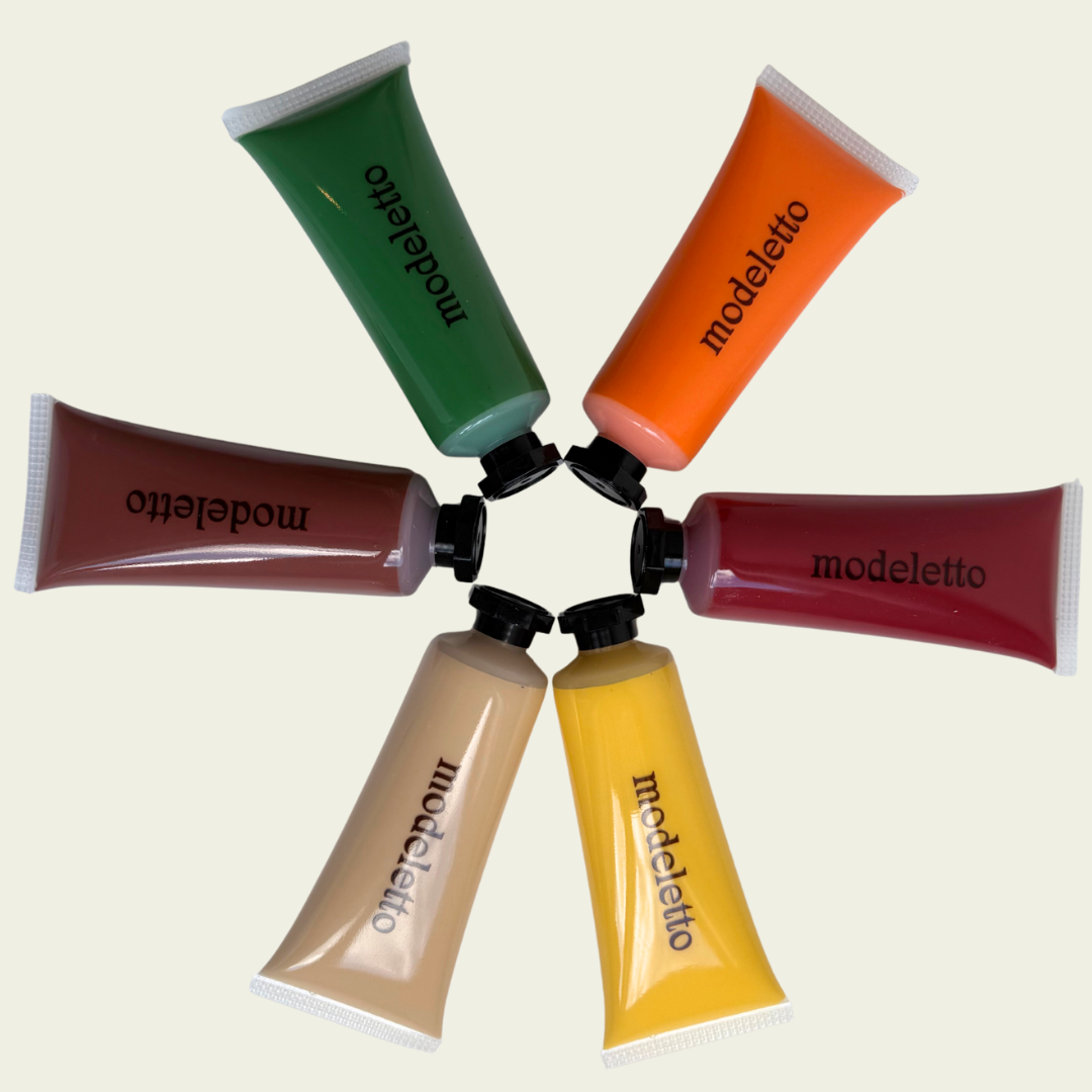 Earth tones acrylic paint set (6 colours)