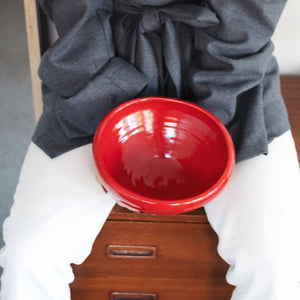 soft ceramic bowl red 5
