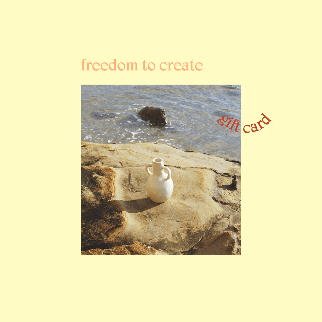 Freedom to create - gift card