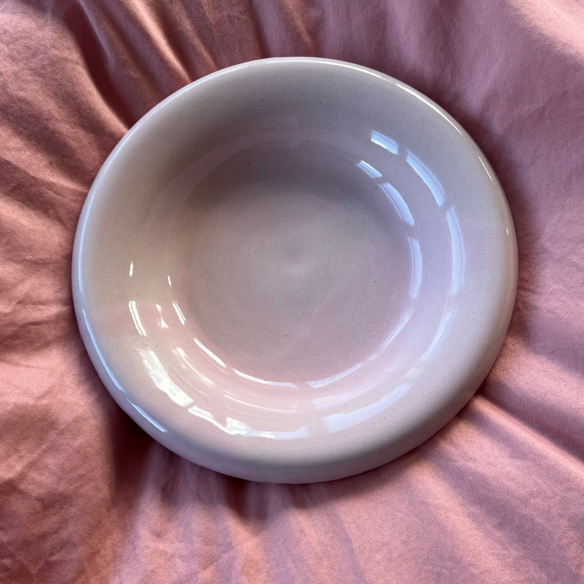 Ceramic pink bowl